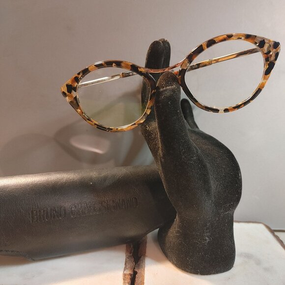 Bruno Chaussignand Julep Marble Brown Eyeglass Frame Paris France Vision - Picture 2 of 12